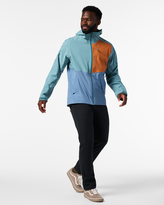 Impermeo 3L Hooded Shell Jacket - Men's - Everglade/Steel Blue - US 7710