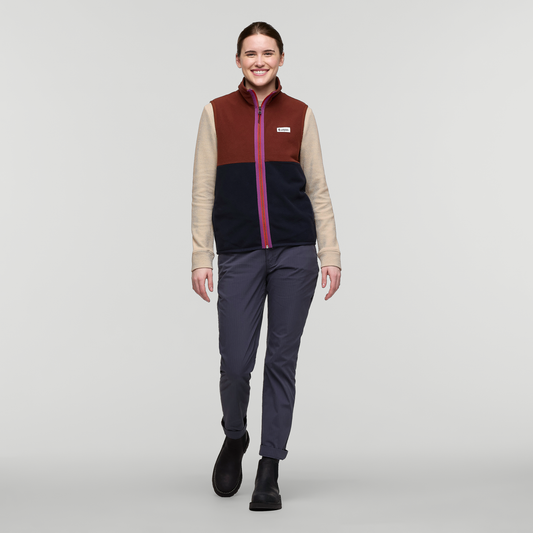 Amado Fleece Vest - Women's - Rusty/Carbon - US 7507