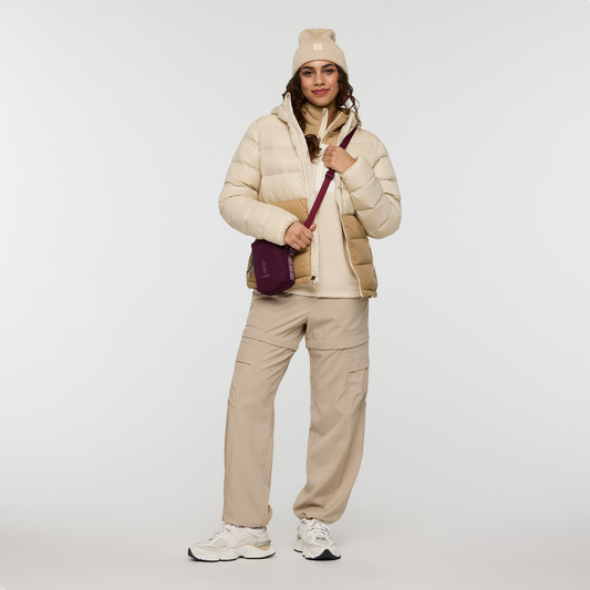 Fuego Max Down Hooded Jacket - Women's - Cream/Khaki - US 9035