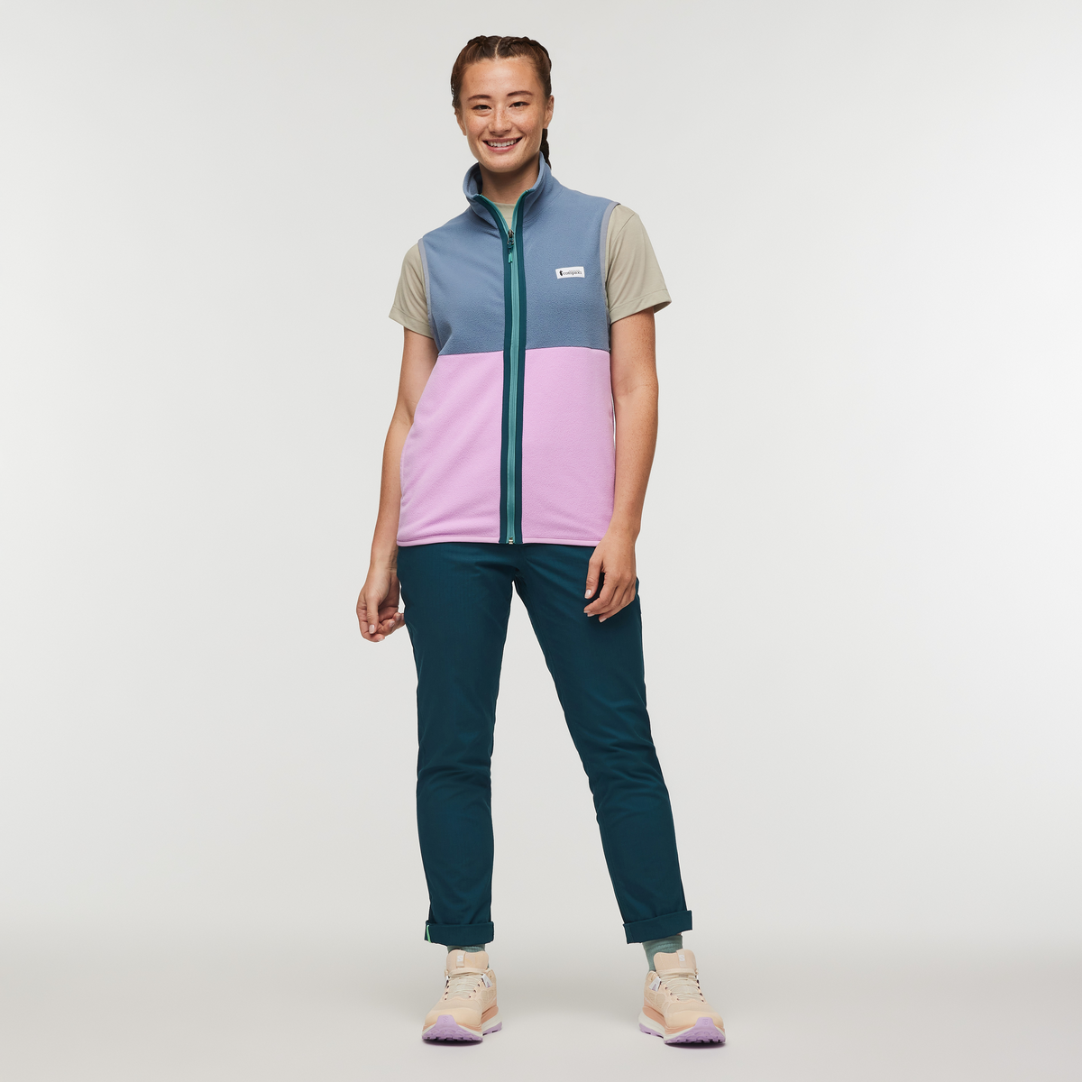 Amado Fleece Vest - Women's - Tempest/Orchid Bloom - US 1369