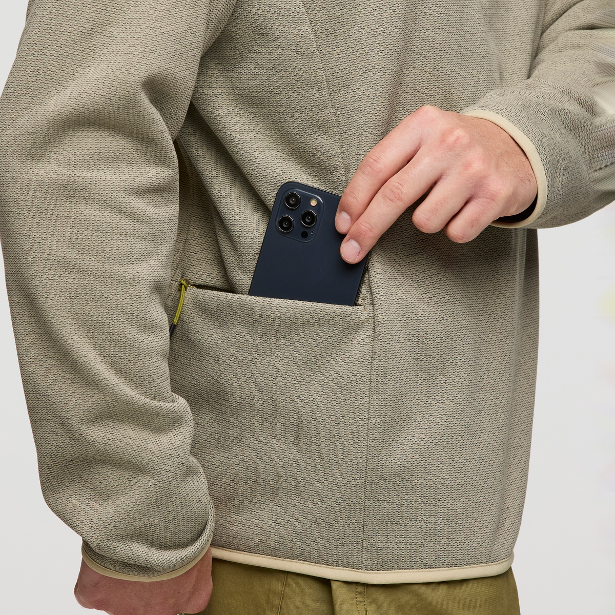 Envo Fleece Quarter-Zip Pullover - Men's - Heather Pebble - US 1154