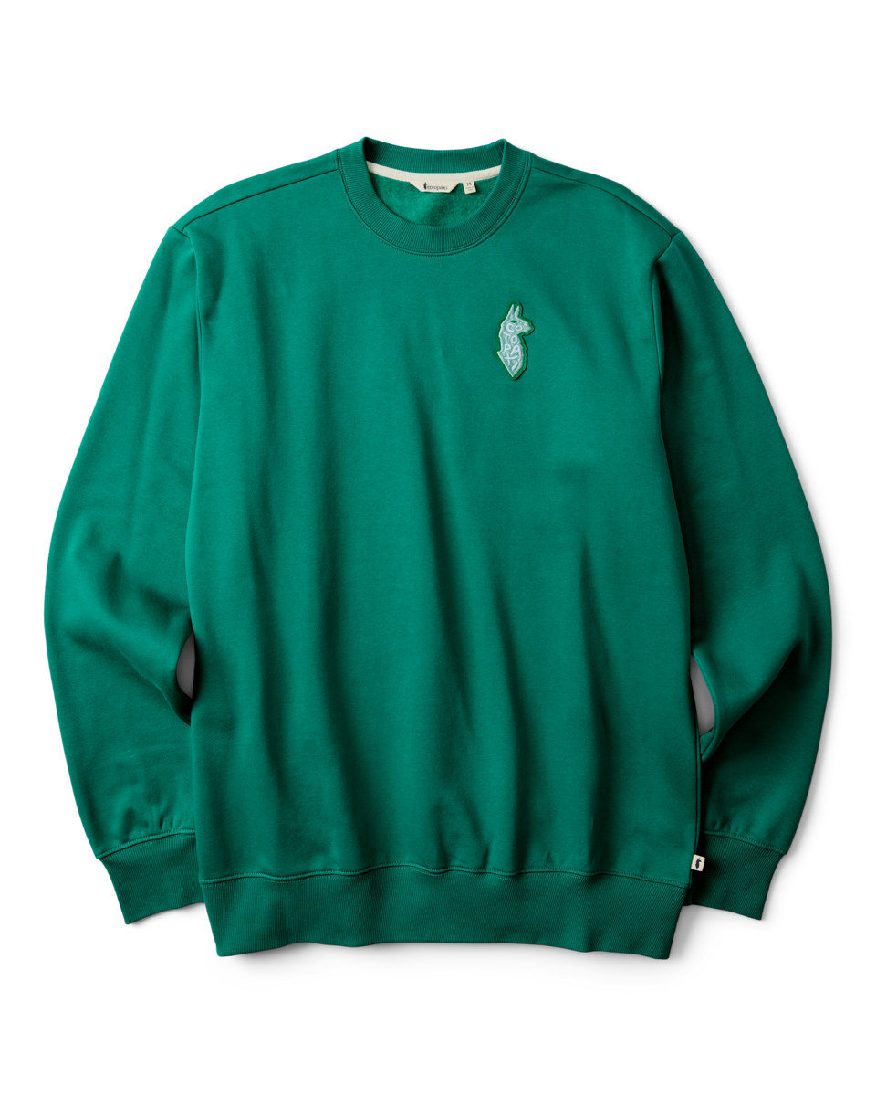 Lava Llama Crew Sweatshirt - Men's - Malachite - US 6672