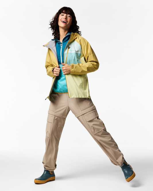 Impermeo 3L Hooded Shell Jacket - Women's - Husk/Honeydew - US 6786