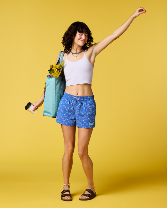 Brinco 3" Short - Print - Women's - Splash Azure - US 7839