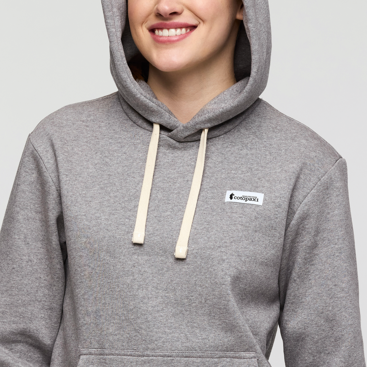 Llama Patch Pullover Hoodie - Women's - Heather Grey - US 9463