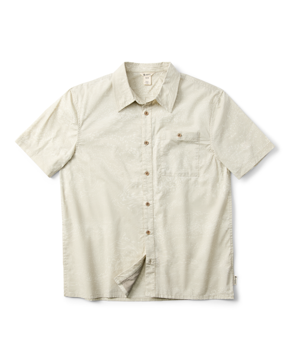 Estival Button Up Shirt - Print - Men's - Waves Mineral - US 1105