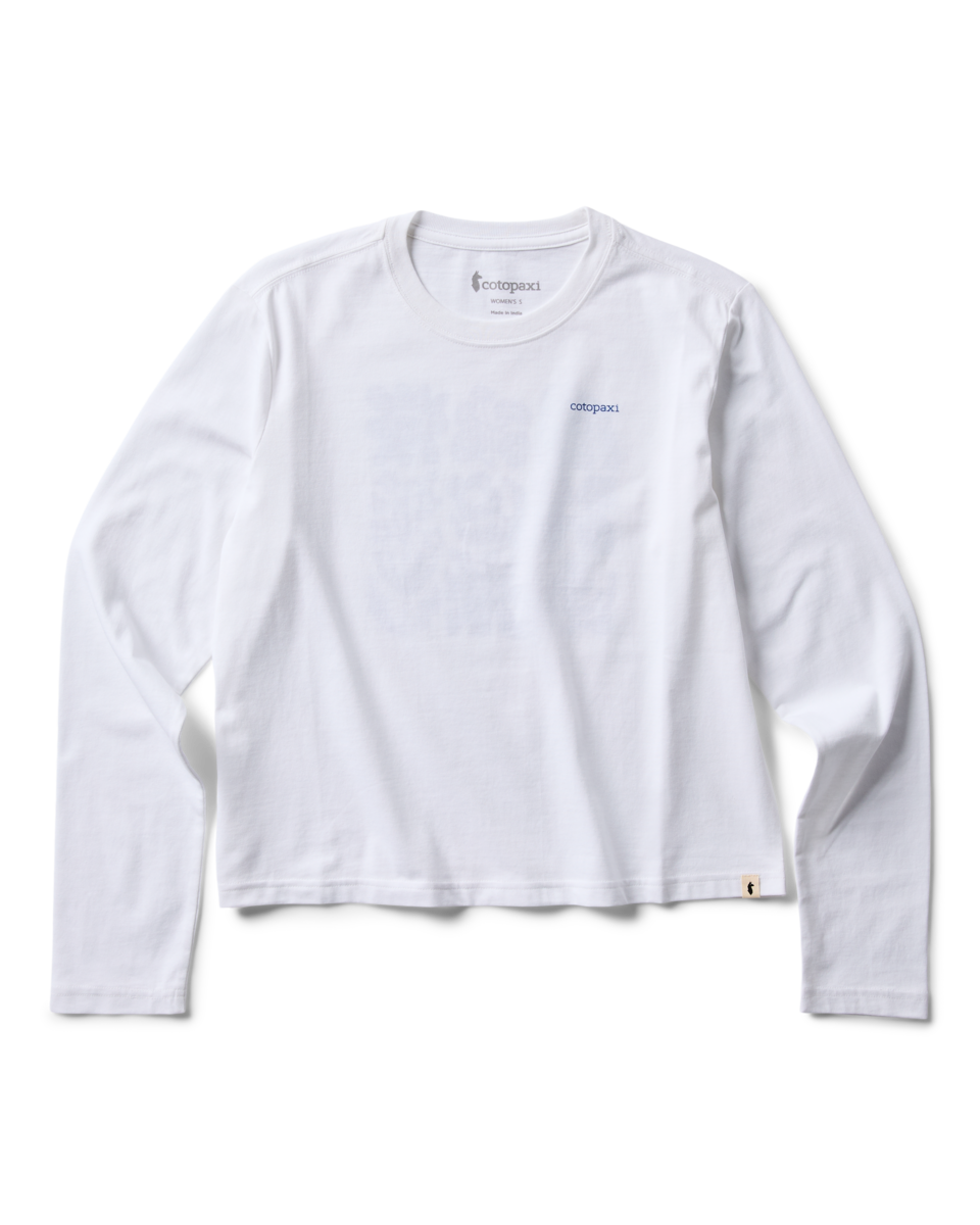 Flower Patch Long-Sleeve T-Shirt - Women's - White - US 5023