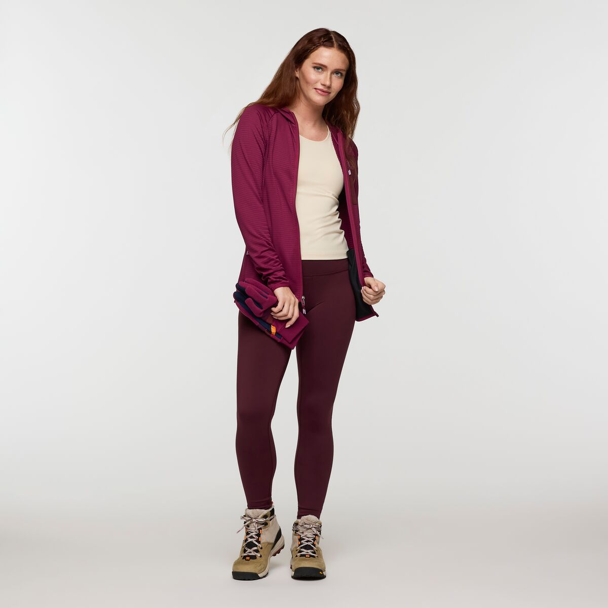 Otero Fleece Full-Zip Hooded Jacket - Women's - Blue Smoke - US 8028