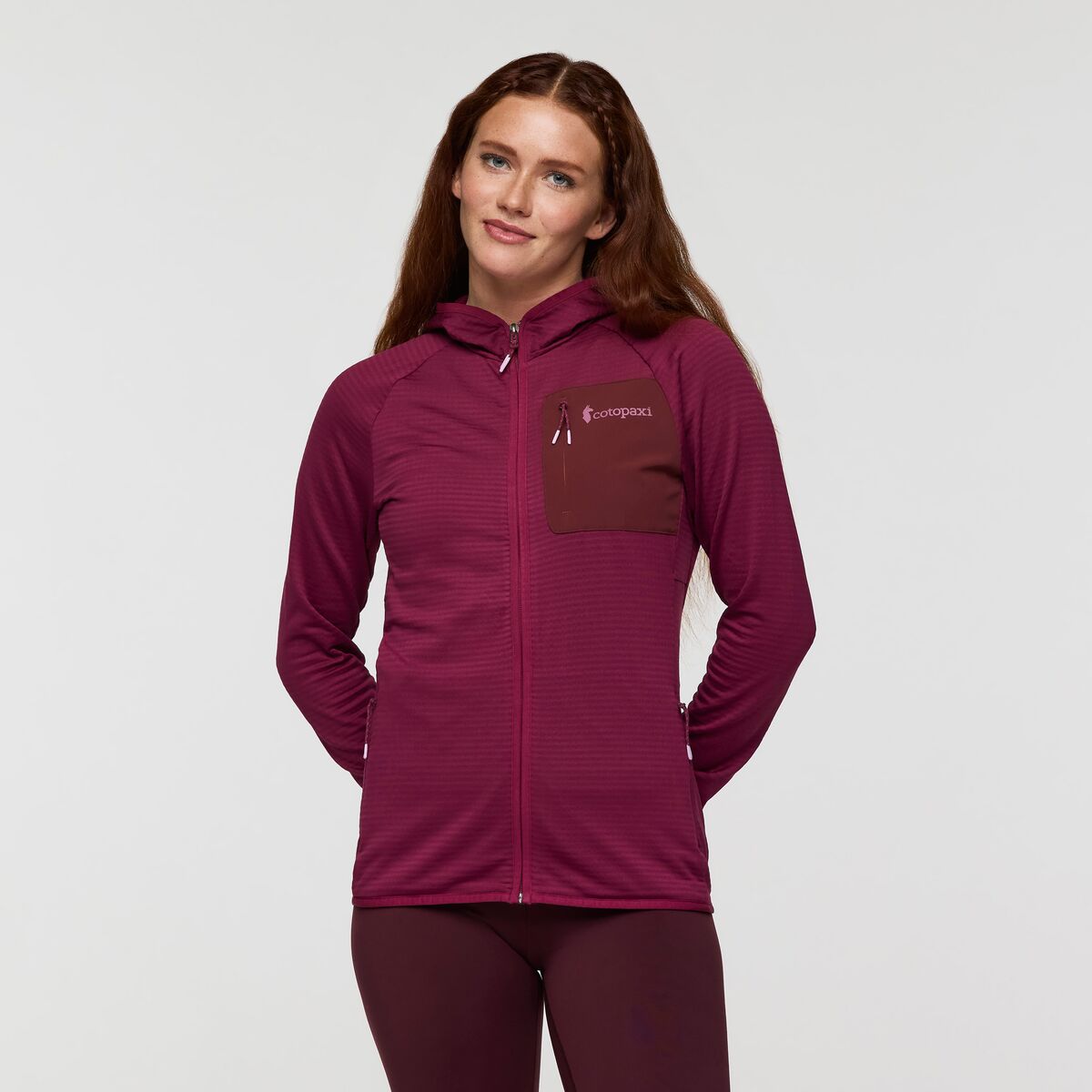 Otero Fleece Full-Zip Hooded Jacket - Women's - Blue Smoke - US 8028