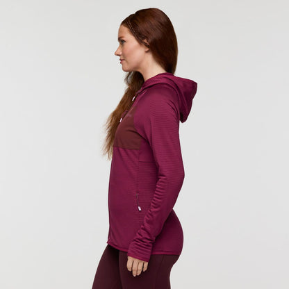 Otero Fleece Full-Zip Hooded Jacket - Women's - Blue Smoke - US 8028