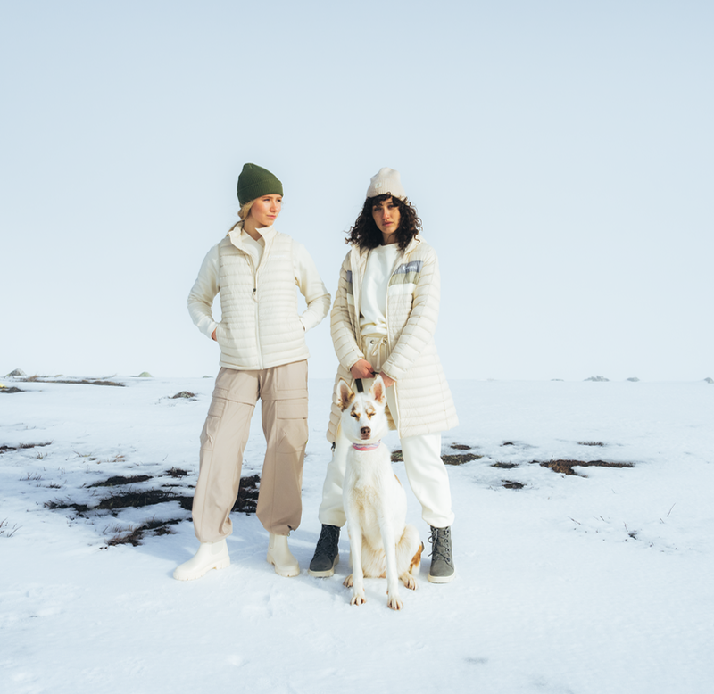Fuego Down Parka - Women's - Cream Stripes - US 7569
