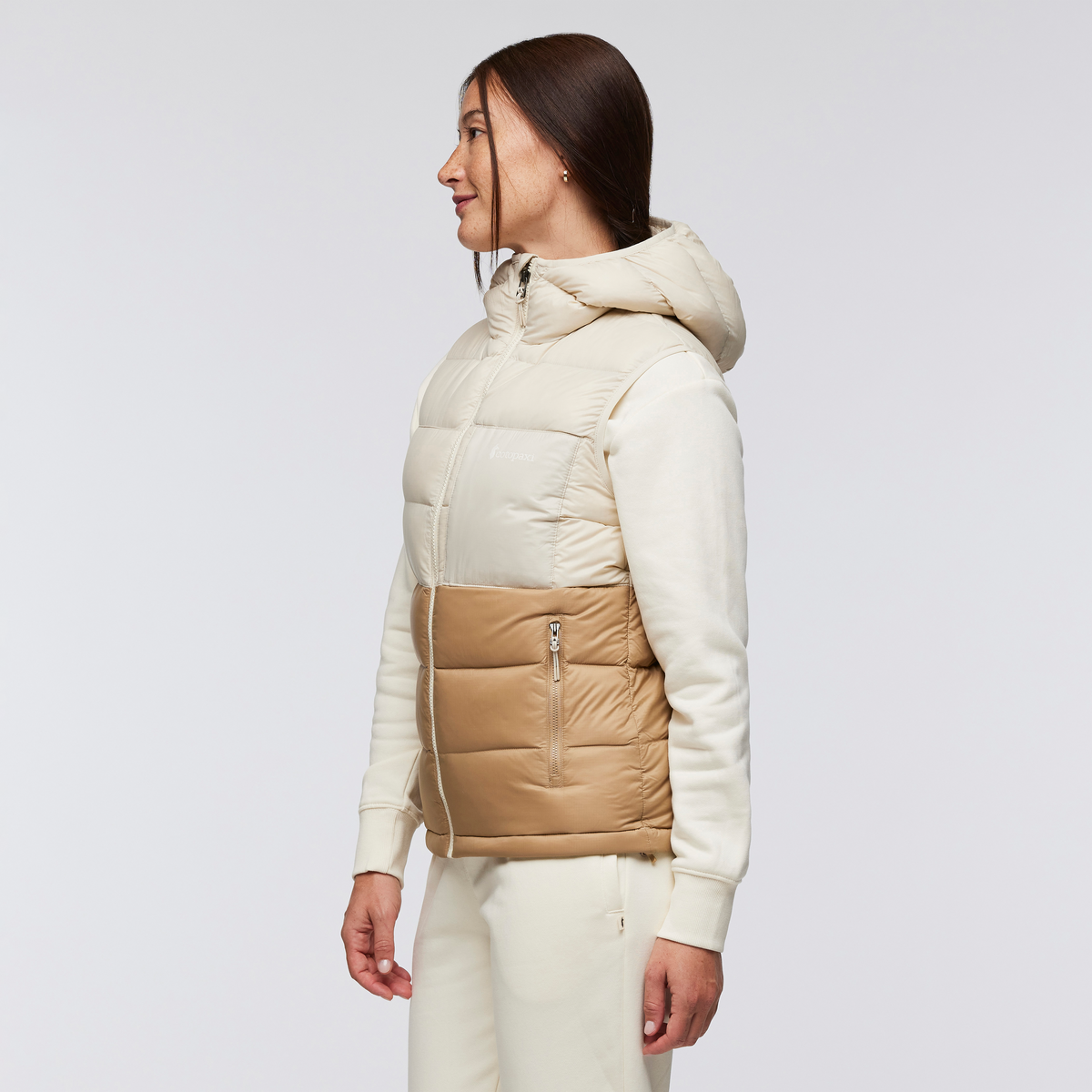 Fuego Max Down Vest - Women's - Cream/Khaki - US 4474