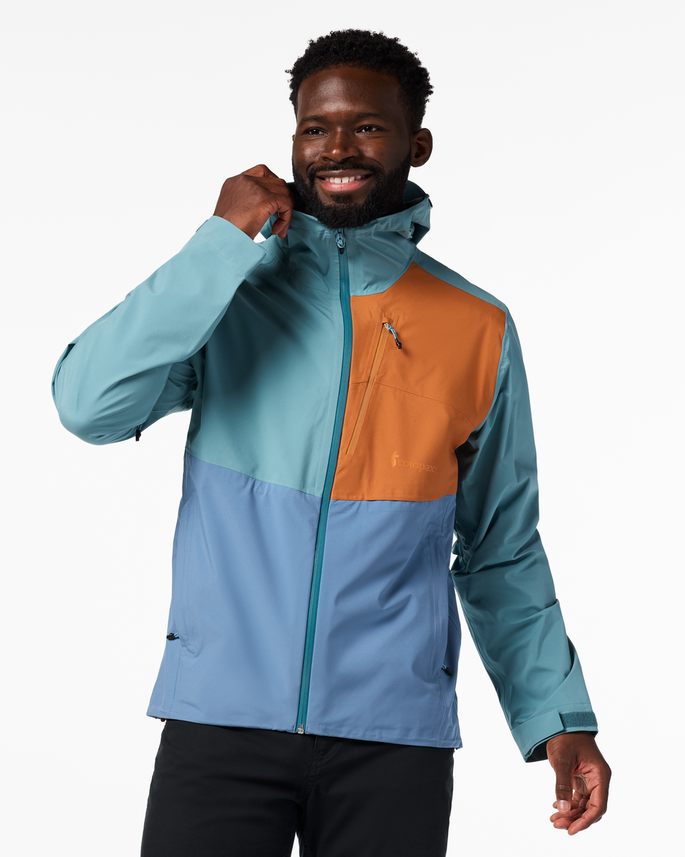 Impermeo 3L Hooded Shell Jacket - Men's - Everglade/Steel Blue - US 7710