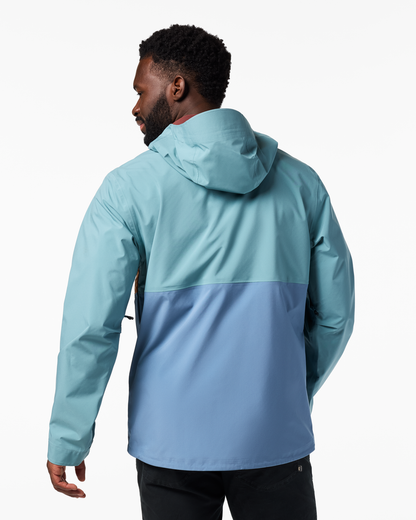 Impermeo 3L Hooded Shell Jacket - Men's - Everglade/Steel Blue - US 7710