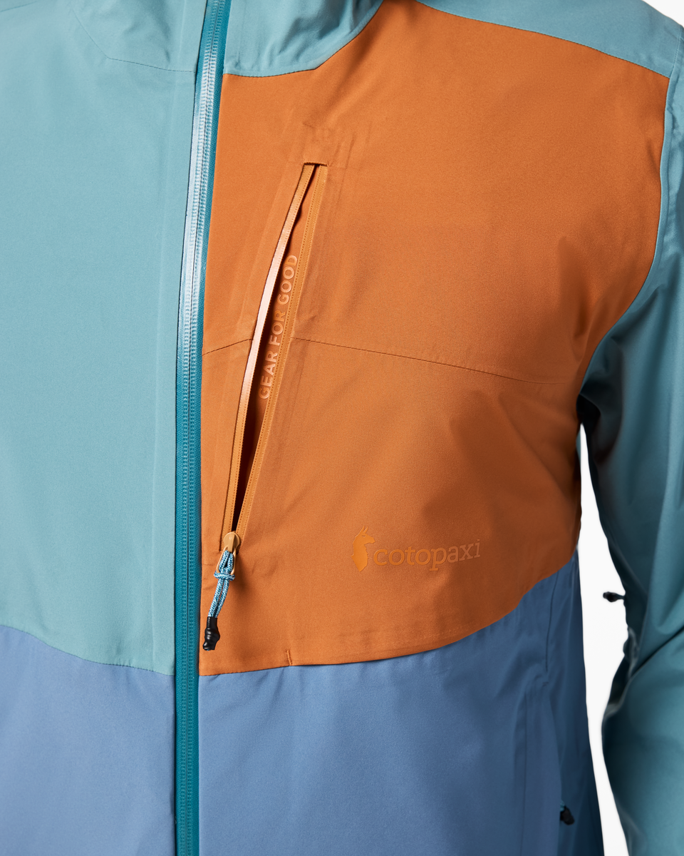 Impermeo 3L Hooded Shell Jacket - Men's - Everglade/Steel Blue - US 7710