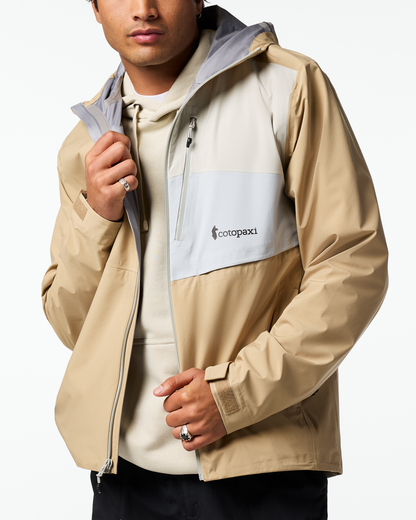 Impermeo 3L Hooded Shell Jacket - Men's - Khaki - US 8657