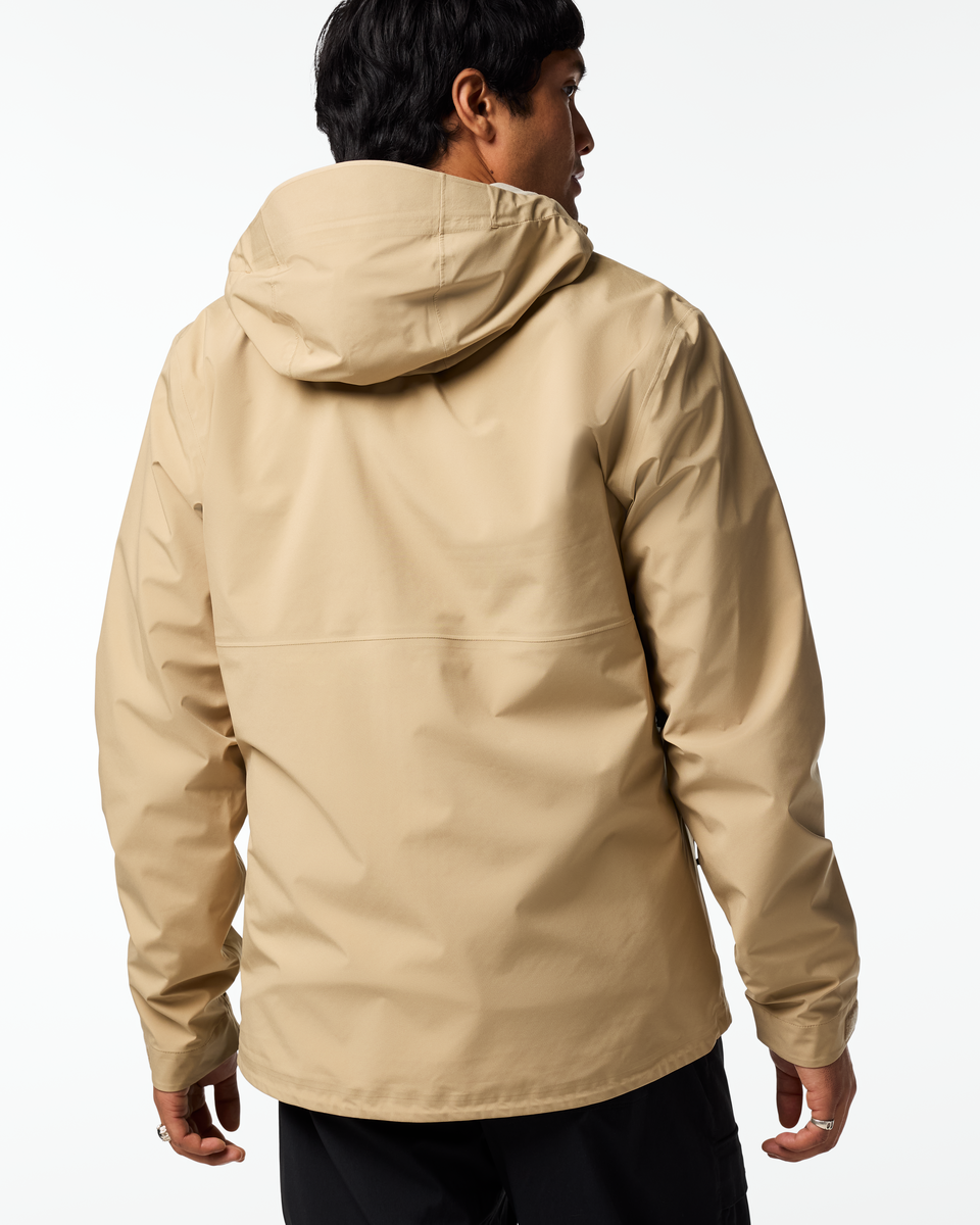Impermeo 3L Hooded Shell Jacket - Men's - Khaki - US 8657