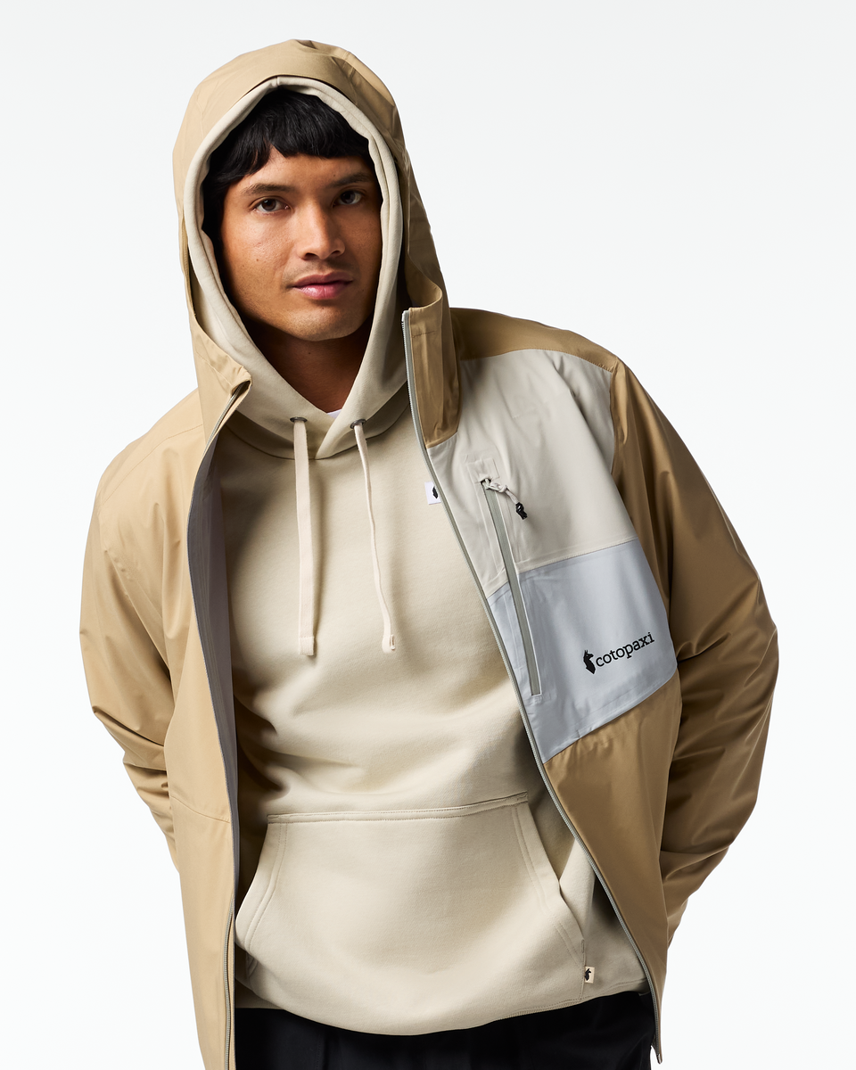 Impermeo 3L Hooded Shell Jacket - Men's - Khaki - US 8657