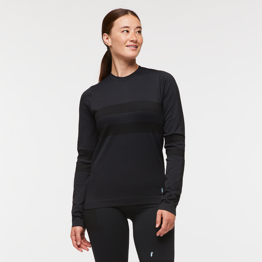 Debajo Seamless Baselayer Crew - Women's - Cotopaxi Black - US 1334