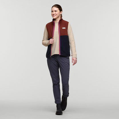 Amado Fleece Vest - Women's - Rusty/Carbon - US 7507
