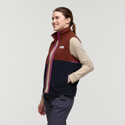 Amado Fleece Vest - Women's - Rusty/Carbon - US 7507