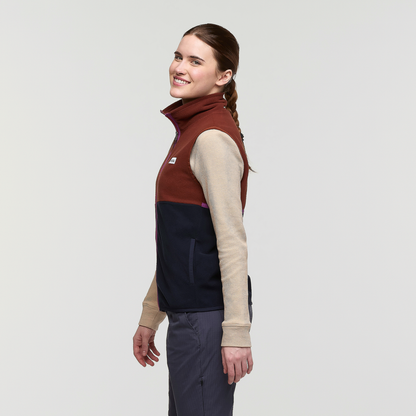 Amado Fleece Vest - Women's - Rusty/Carbon - US 7507