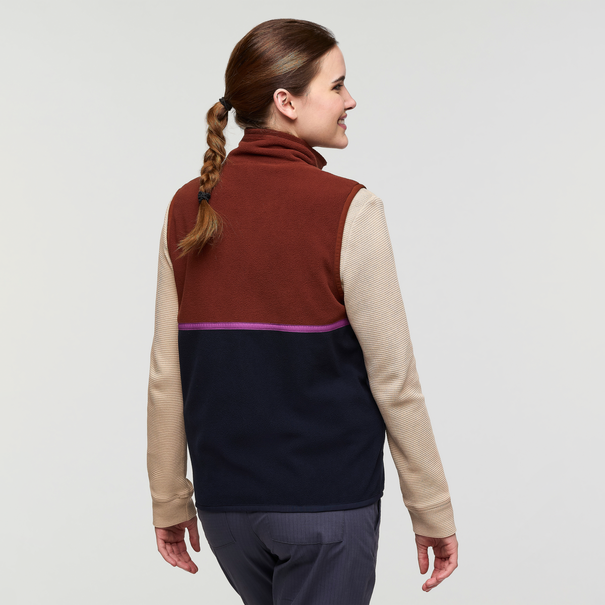 Amado Fleece Vest - Women's - Rusty/Carbon - US 7507