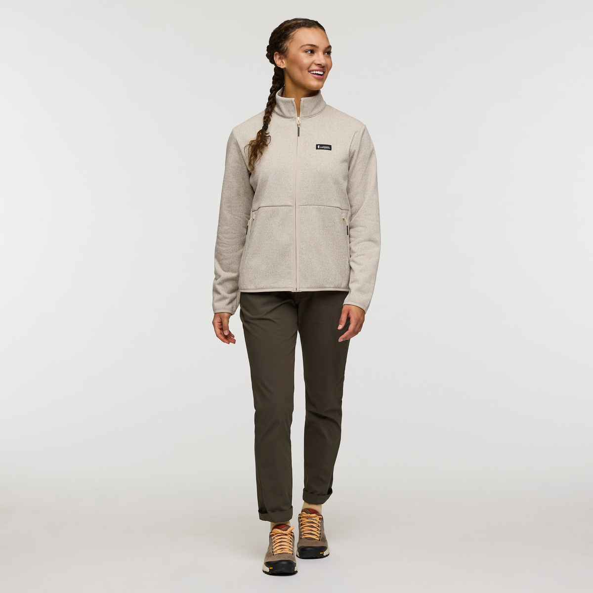 Envo Fleece Full-Zip Jacket - Women's - Heather Cream - US 8852