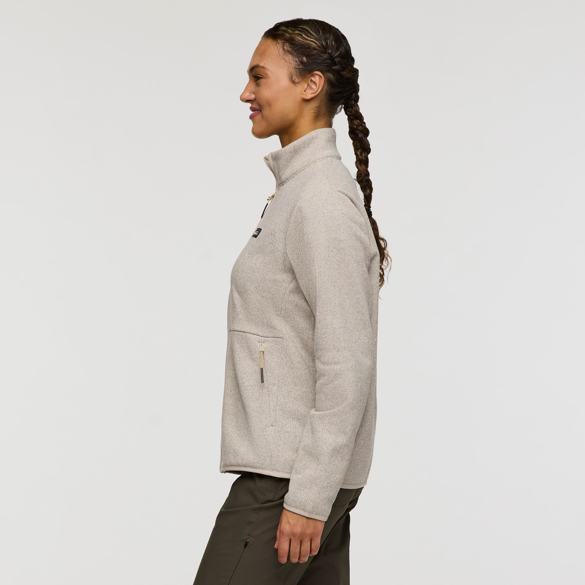 Envo Fleece Full-Zip Jacket - Women's - Heather Cream - US 8852