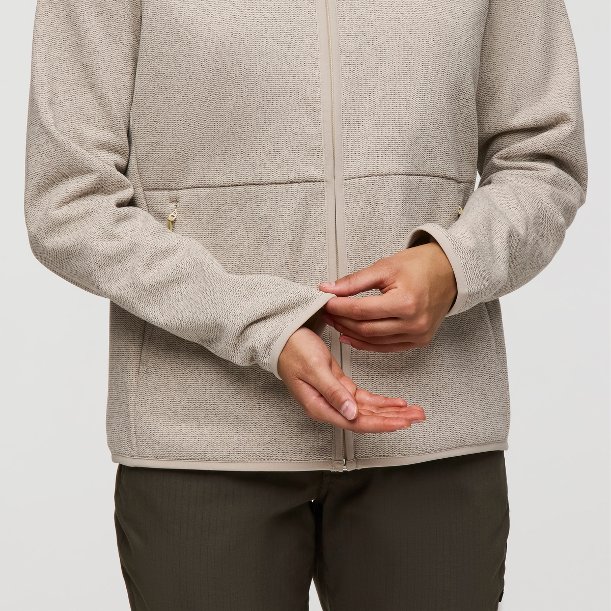 Envo Fleece Full-Zip Jacket - Women's - Heather Cream - US 8852