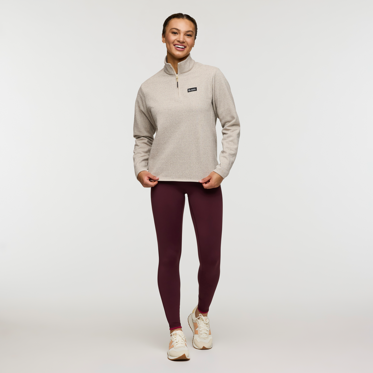 Envo Fleece Quarter-Zip Pullover - Women's - Heather Cream - US 7217