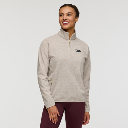 Envo Fleece Quarter-Zip Pullover - Women's - Heather Cream - US 7217
