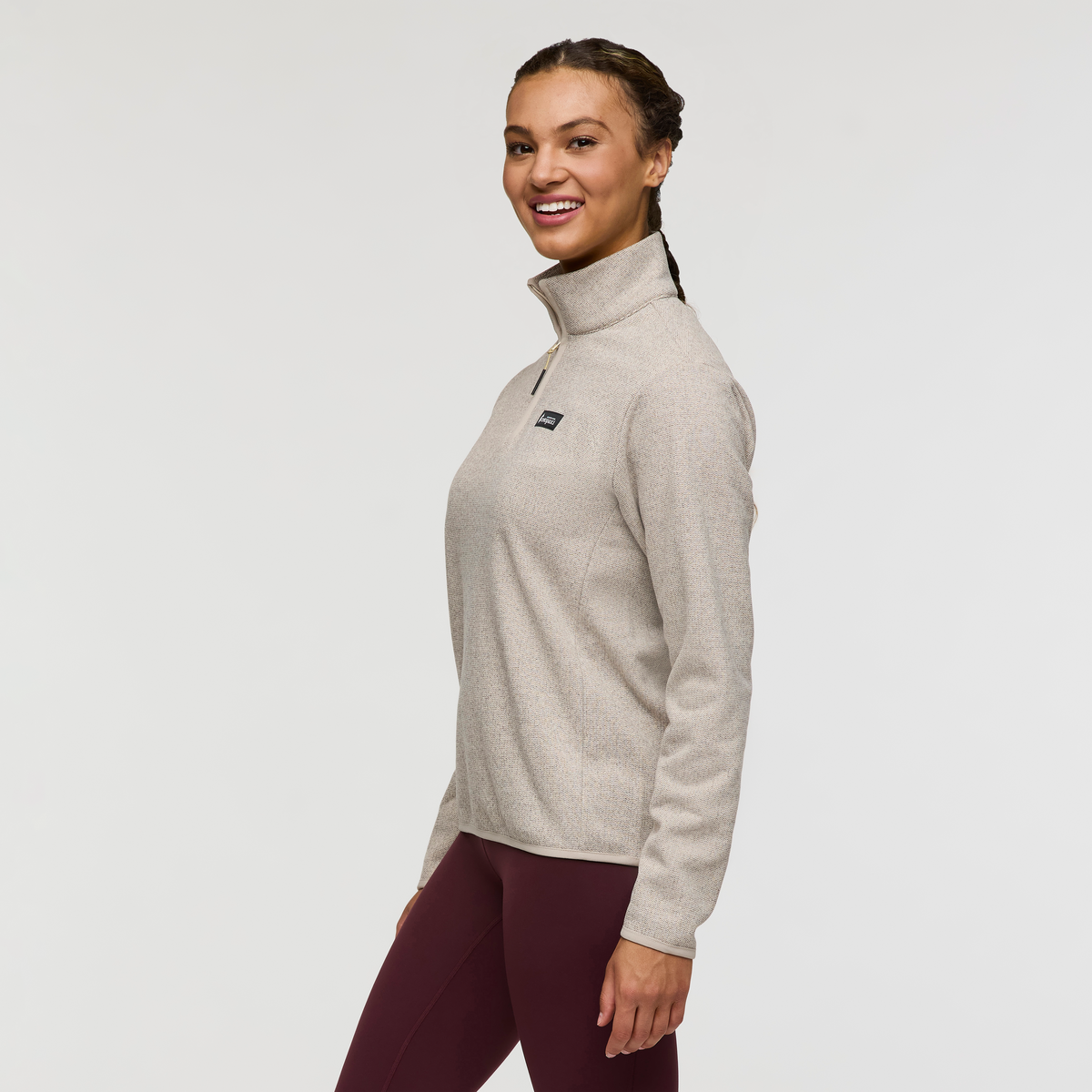 Envo Fleece Quarter-Zip Pullover - Women's - Heather Cream - US 7217