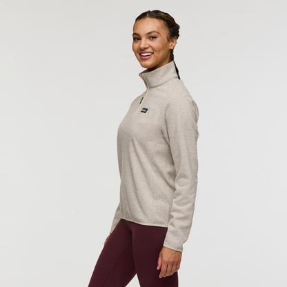 Envo Fleece Quarter-Zip Pullover - Women's - Heather Cream - US 7217