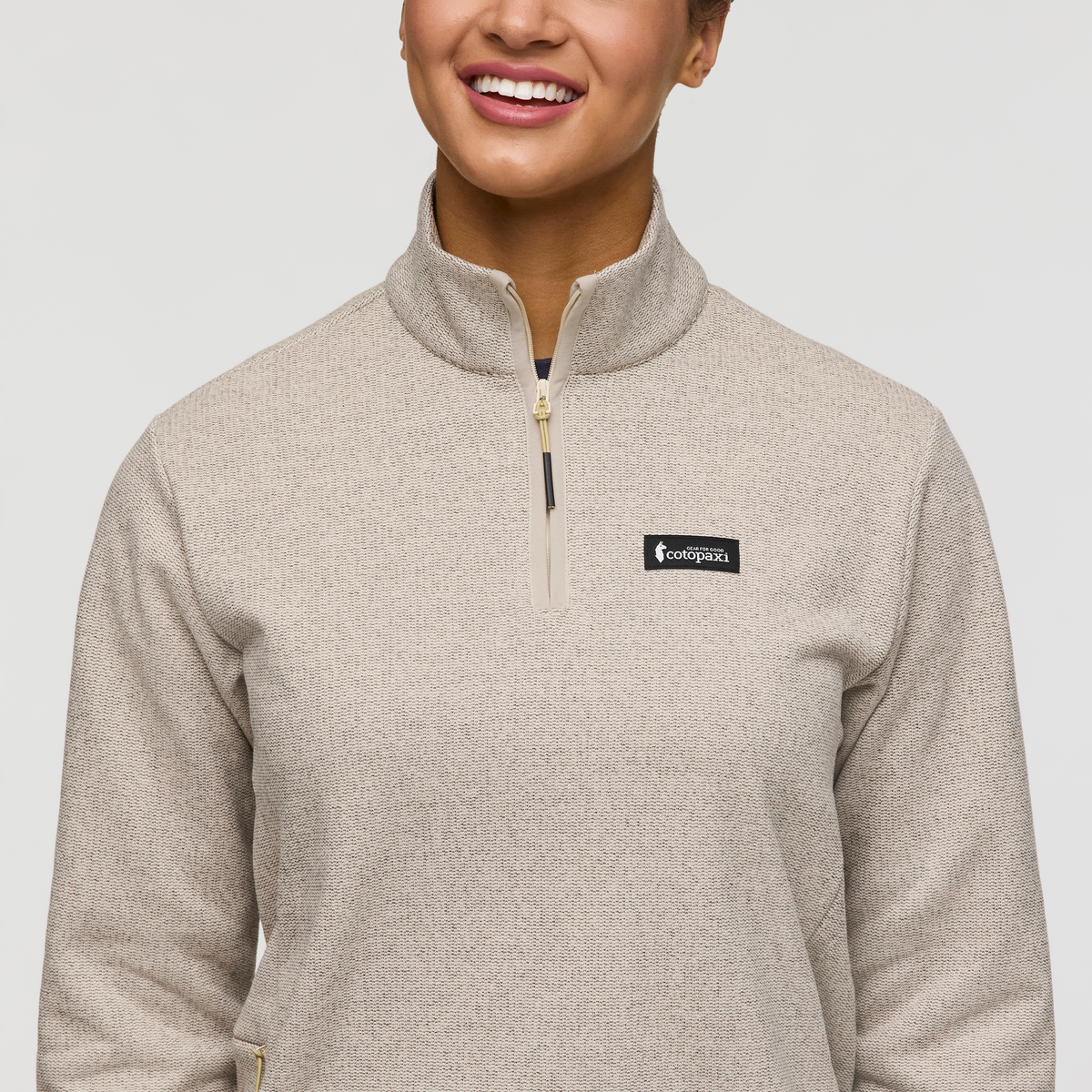 Envo Fleece Quarter-Zip Pullover - Women's - Heather Cream - US 7217