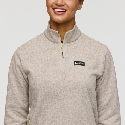 Envo Fleece Quarter-Zip Pullover - Women's - Heather Cream - US 7217