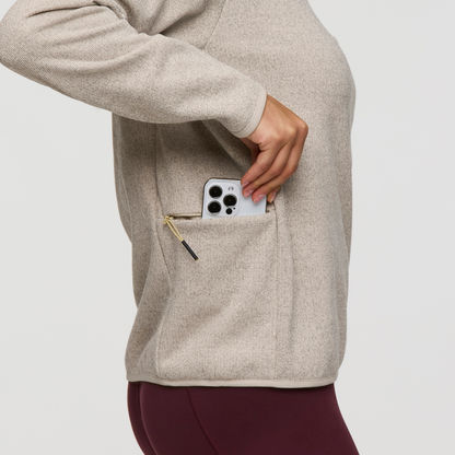 Envo Fleece Quarter-Zip Pullover - Women's - Heather Cream - US 7217