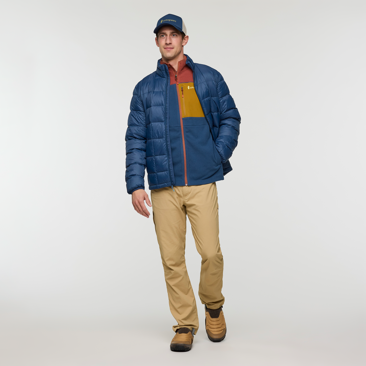 Abrazo Fleece Full-Zip Jacket - Men's - Nutmeg/Deep Sea - US 5516