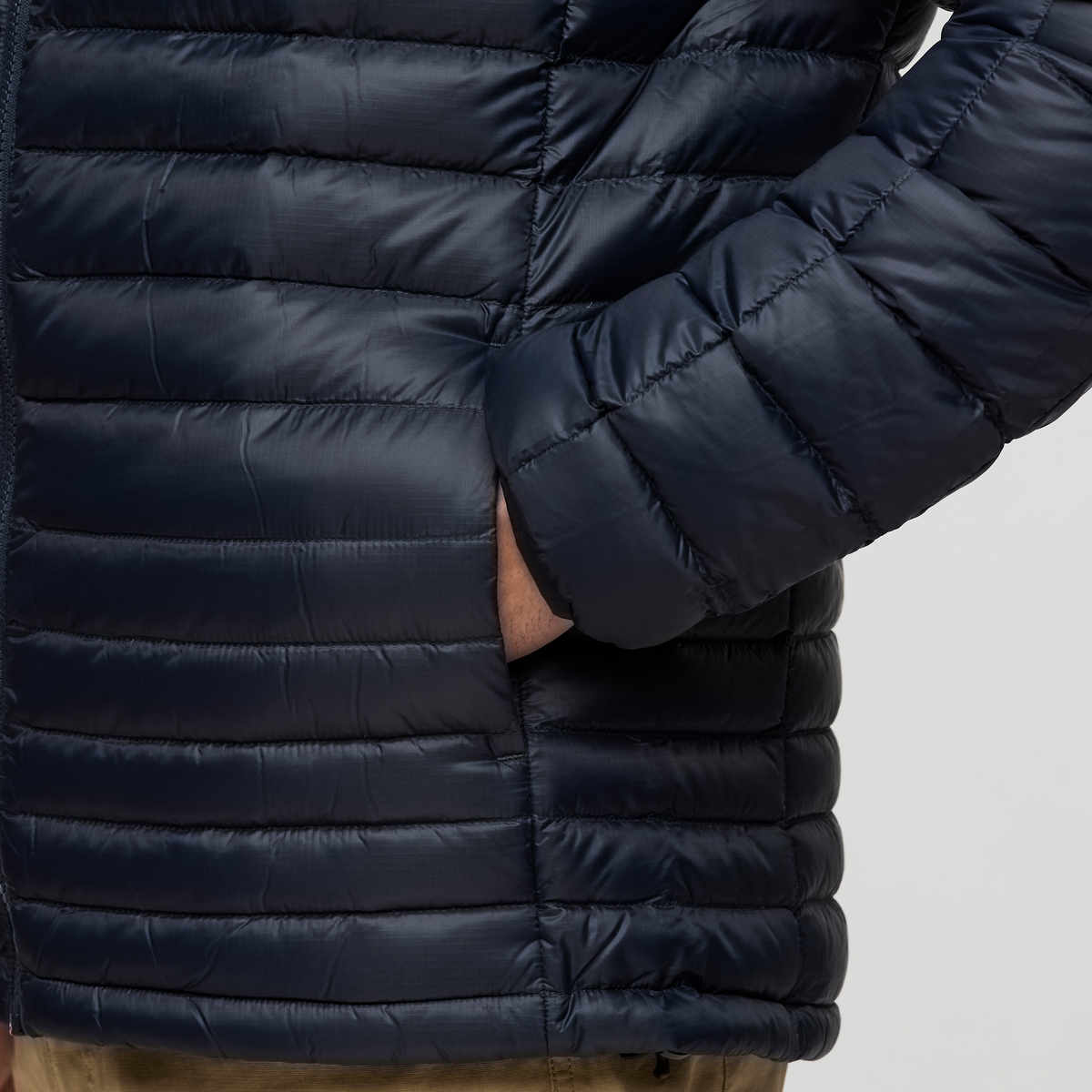 Fuego Down Hooded Jacket - Men's - Carbon Stripes - US 2876