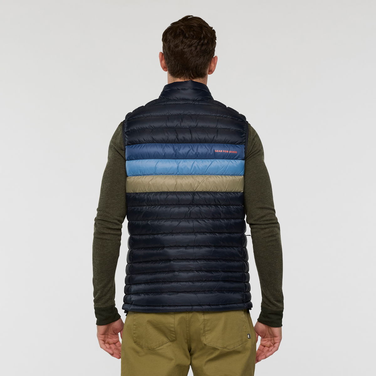 Fuego Down Vest - Men's - Carbon Stripes - US 2072