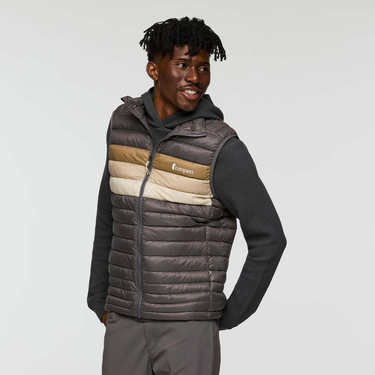 Fuego Down Vest - Men's - Cinder Stripes - US 5347