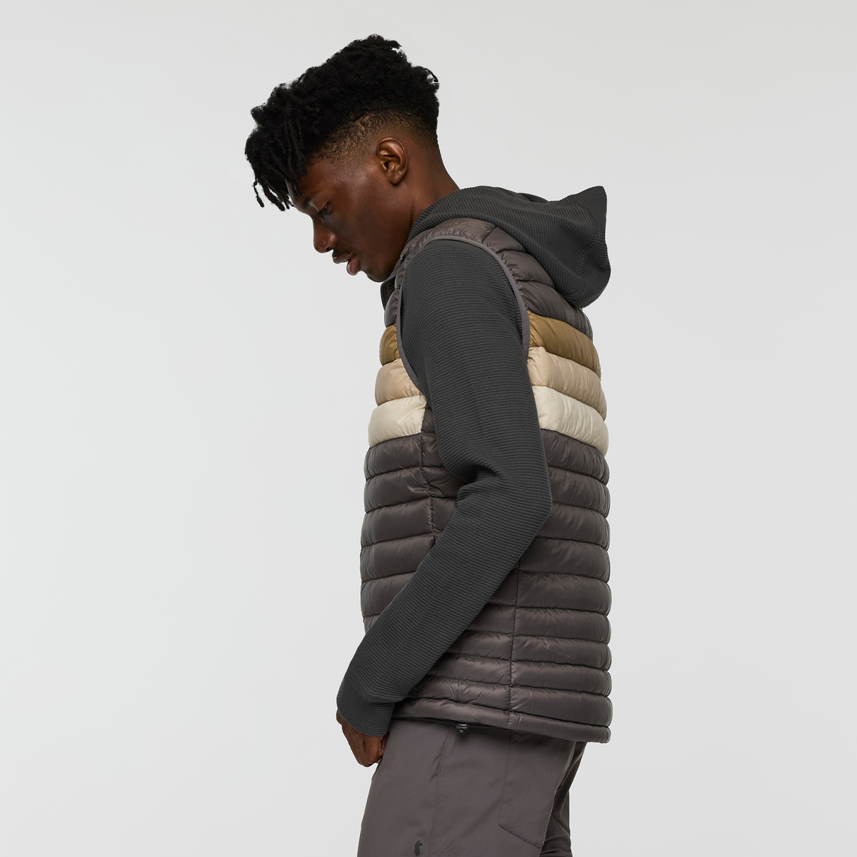 Fuego Down Vest - Men's - Cinder Stripes - US 5347