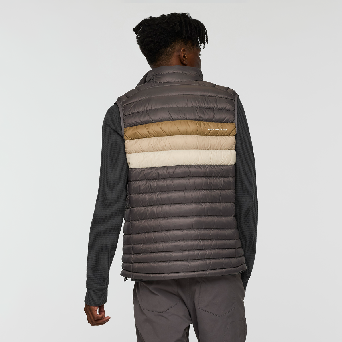 Fuego Down Vest - Men's - Cinder Stripes - US 5347