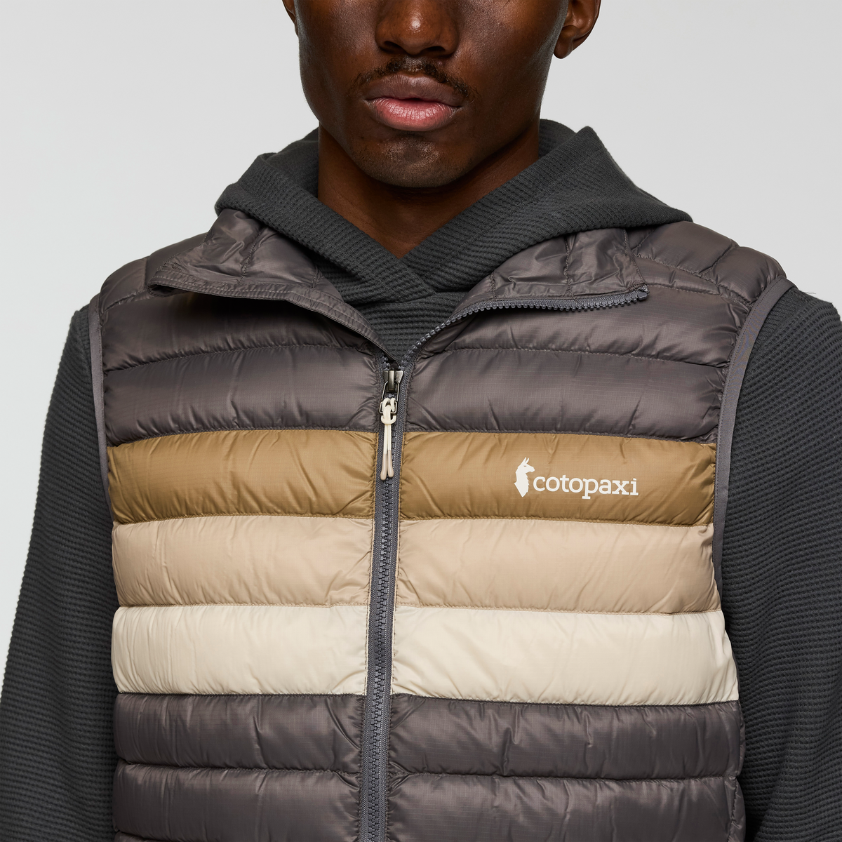 Fuego Down Vest - Men's - Cinder Stripes - US 5347