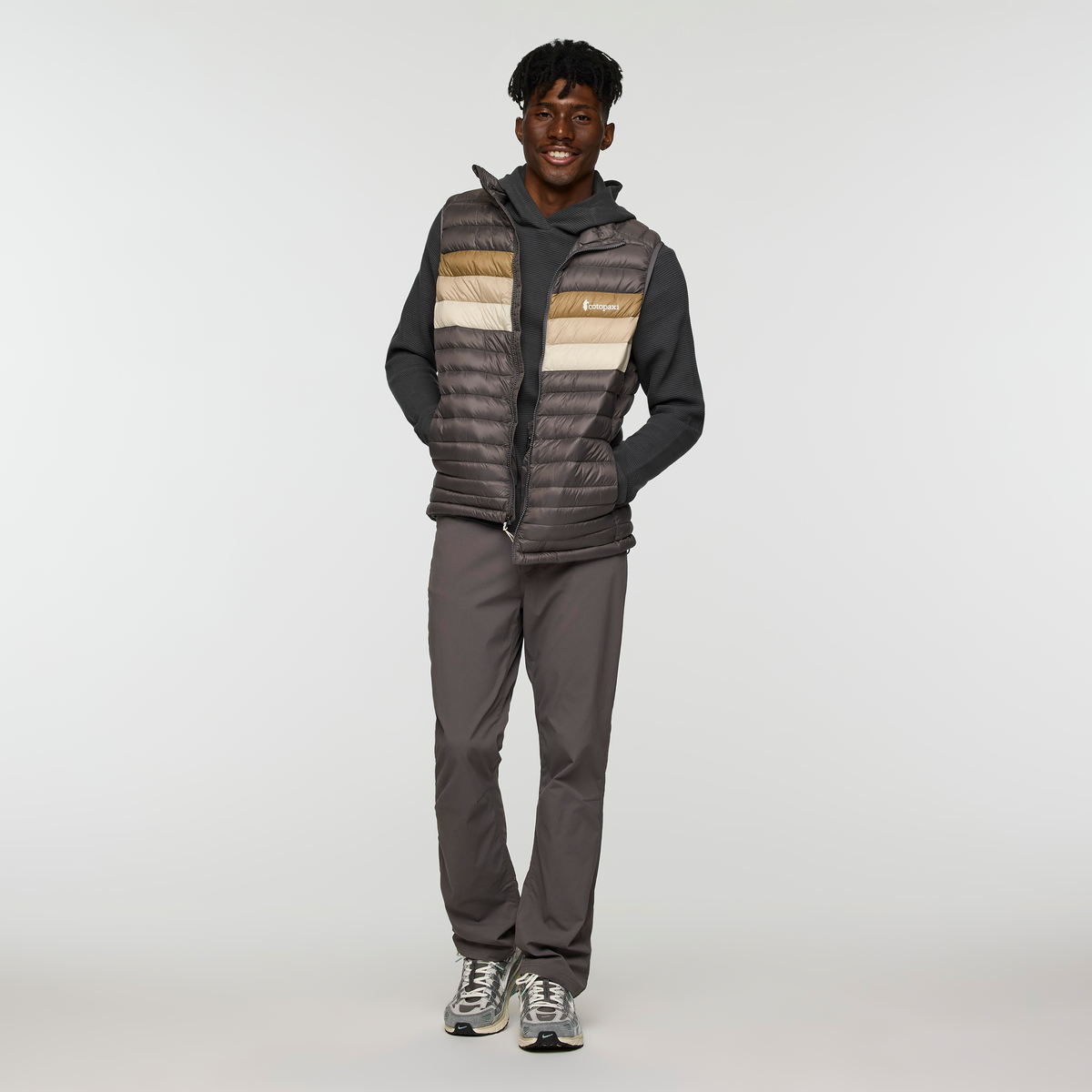 Fuego Down Vest - Men's - Cinder Stripes - US 5347