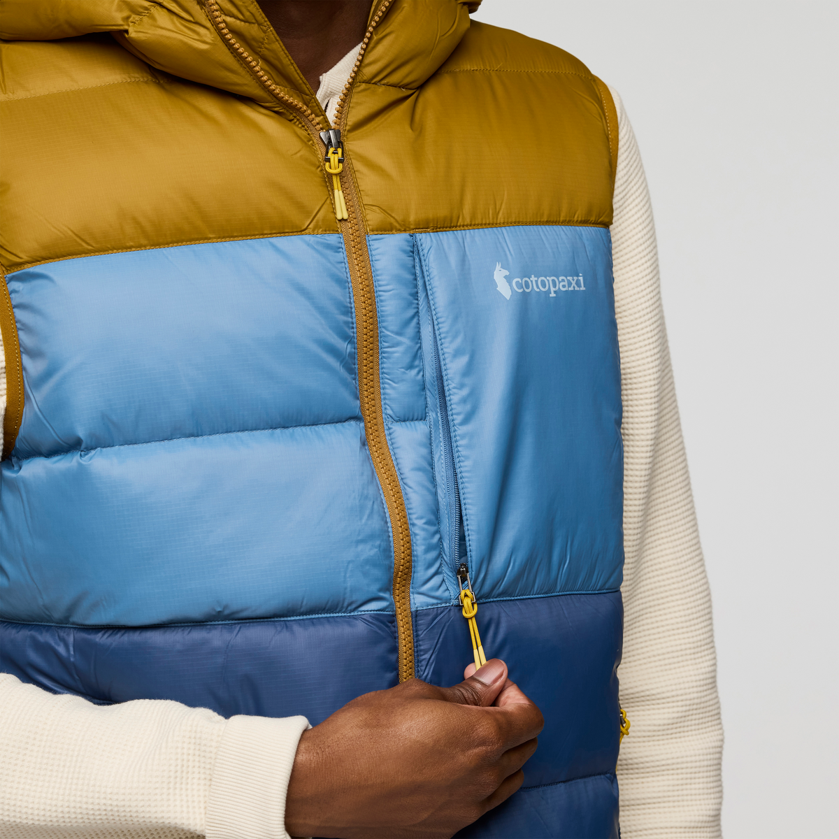 Fuego Max Down Vest - Men's - Bronze/Deep Sea - US 9185
