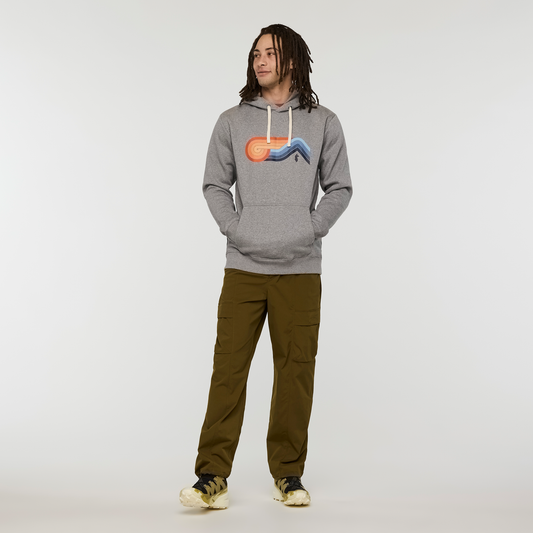 Melting Sunset Pullover Hoodie - Men's - Heather Grey - US 6390