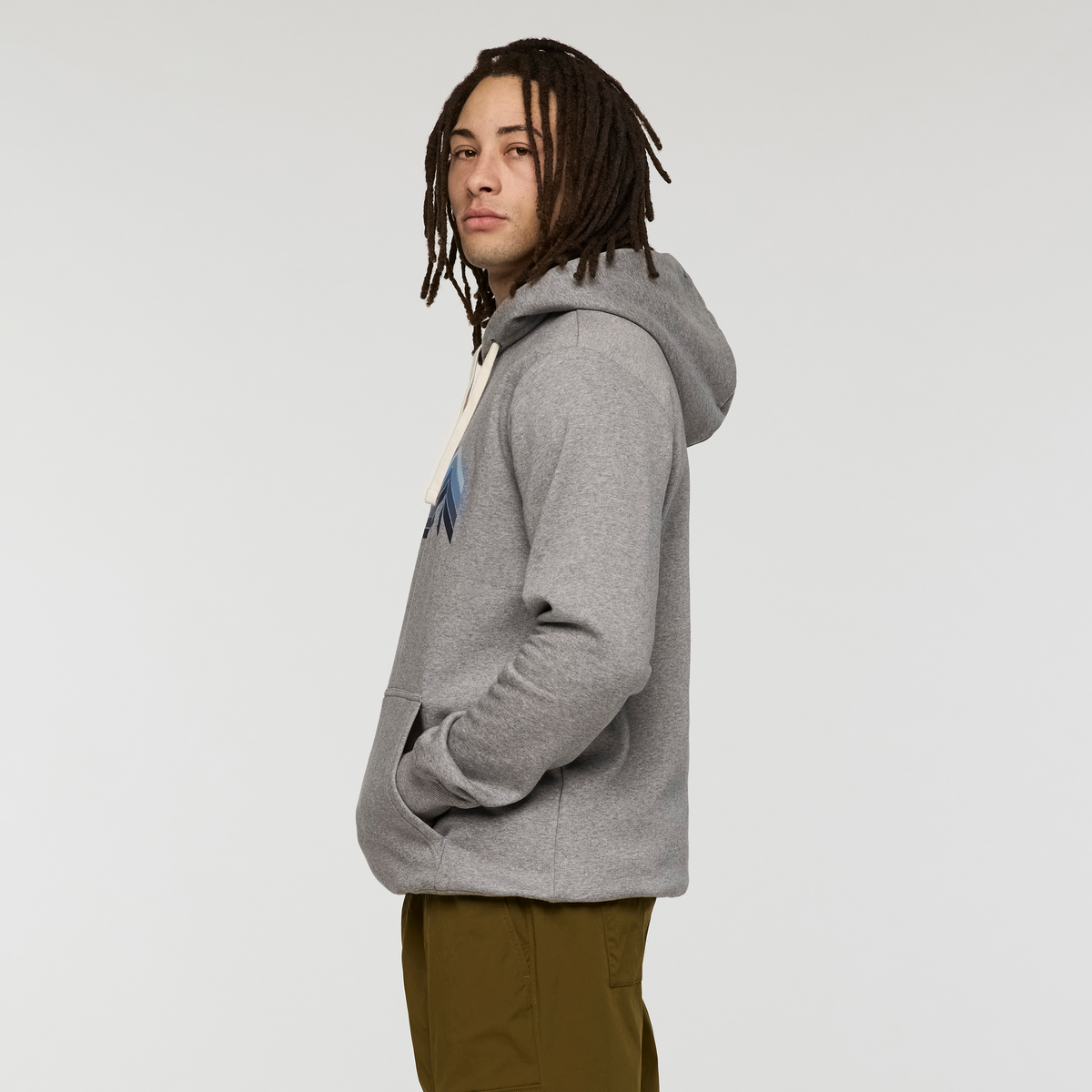 Melting Sunset Pullover Hoodie - Men's - Heather Grey - US 6390