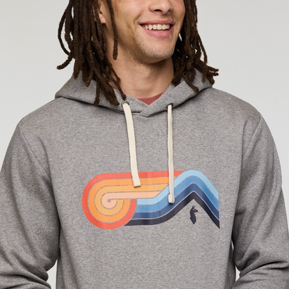 Melting Sunset Pullover Hoodie - Men's - Heather Grey - US 6390