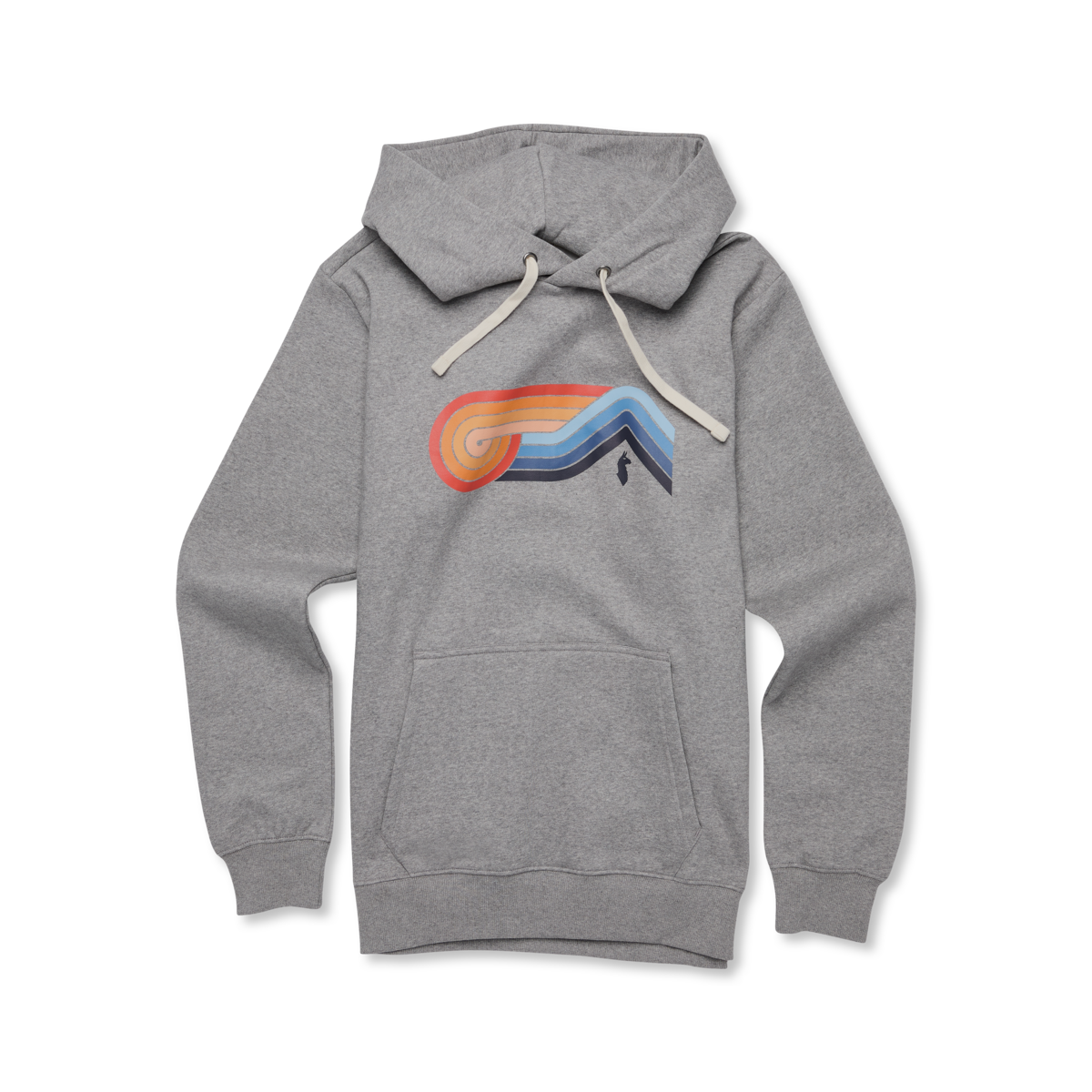 Melting Sunset Pullover Hoodie - Men's - Heather Grey - US 6390